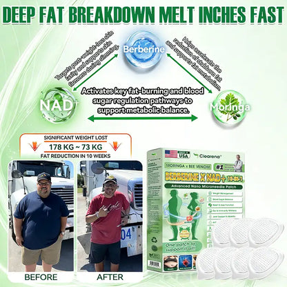 𝐎𝐟𝐟𝐢𝐜𝐢𝐚𝐥 𝐔𝐒 𝐒𝐭𝐨𝐫𝐞 🇺🇸  | 🧑‍⚕️🩺 𝐂𝐥𝐞𝐚𝐫𝐞𝐧𝐚® Moringa · Berberine × NAD+ 𝟏𝟎-𝐢𝐧-𝟏 𝐀𝐝𝐯𝐚𝐧𝐜𝐞𝐝 𝐍𝐚𝐧𝐨 𝐌𝐢𝐜𝐫𝐨𝐧𝐞𝐞𝐝𝐥𝐞 𝐏𝐚𝐭𝐜𝐡 — 𝐎𝐧𝐜𝐞 𝐃𝐚𝐢𝐥𝐲, 𝐕𝐢𝐬𝐢𝐛𝐥𝐞 𝐑𝐞𝐬𝐮𝐥𝐭𝐬 𝐢𝐧 𝟕 𝐃𝐚𝐲𝐬